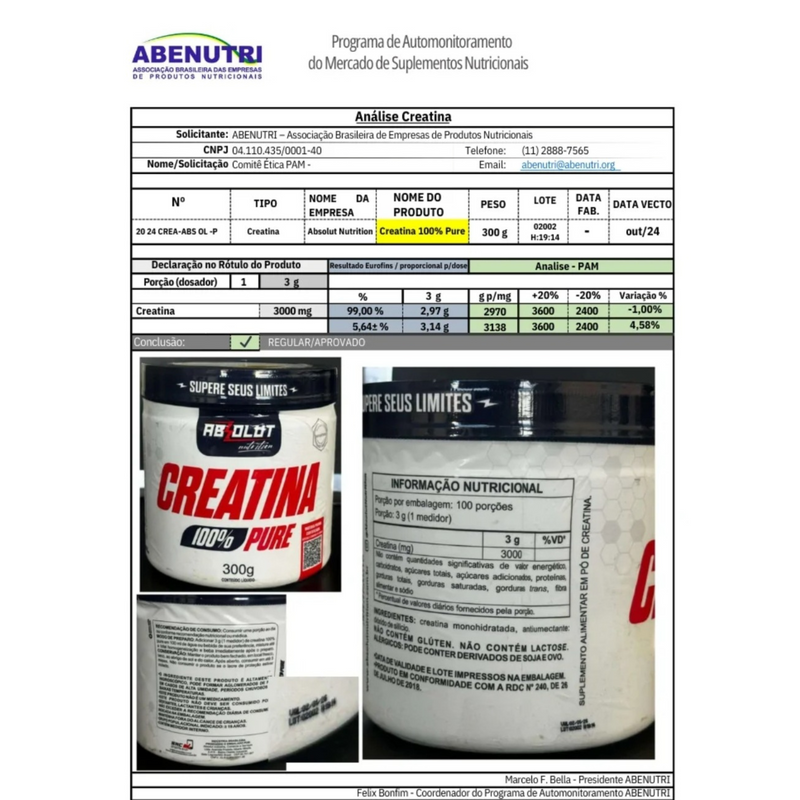 Creatina 1kg – Absolut Nutrition