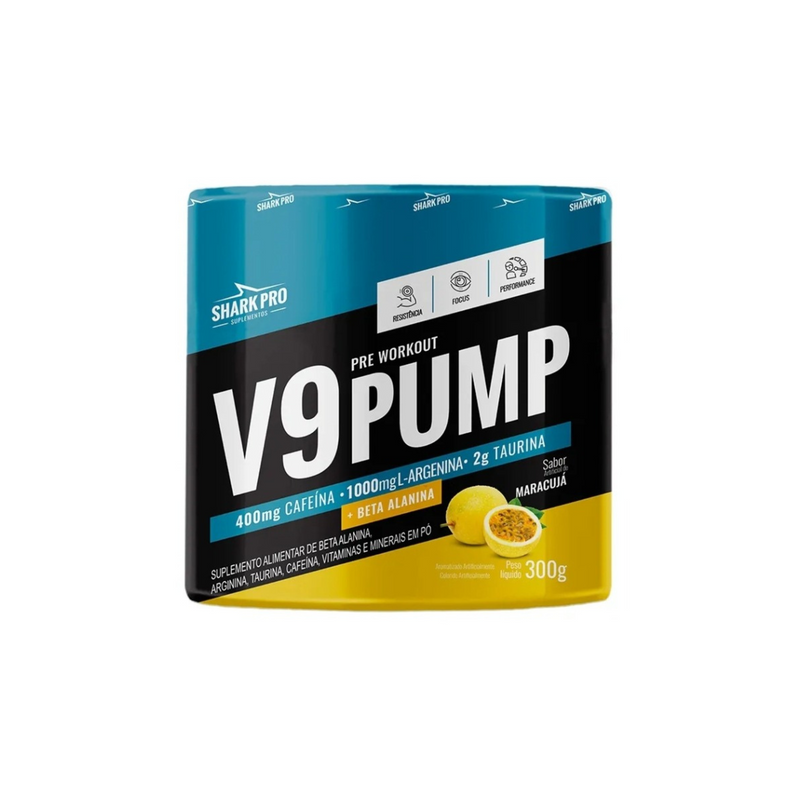 Pré treino V9 Pump Shark Pro 300g