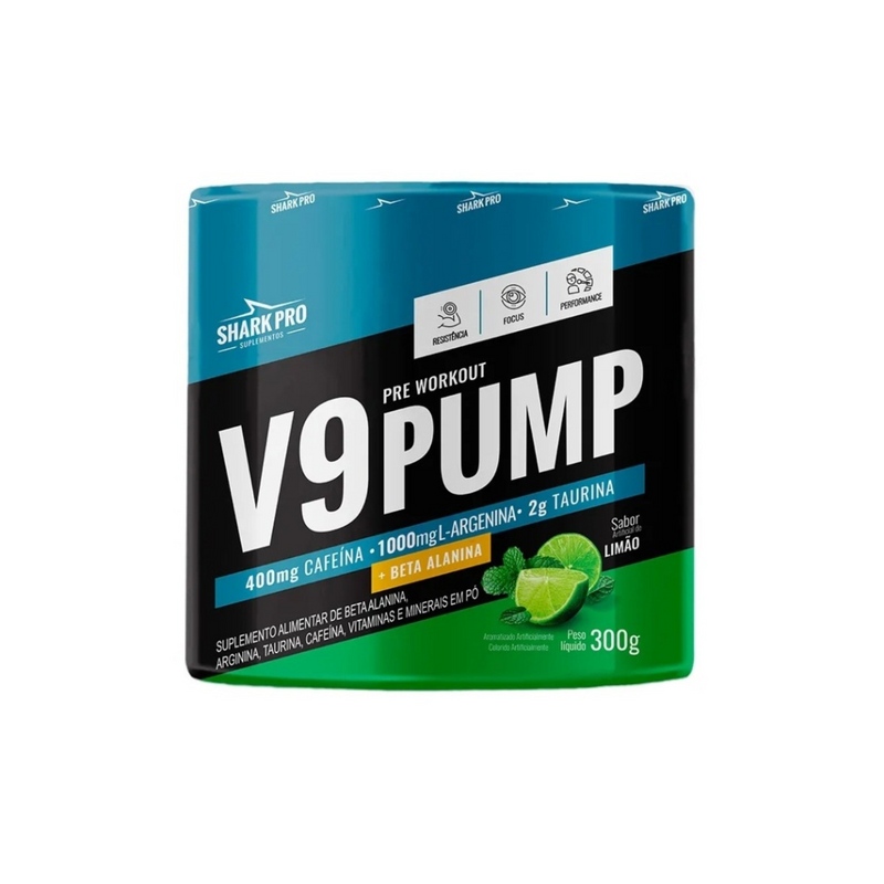 Pré treino V9 Pump Shark Pro 300g